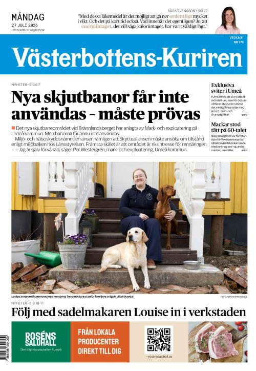 Västerbottens-Kuriren (SE) 27.7.2026