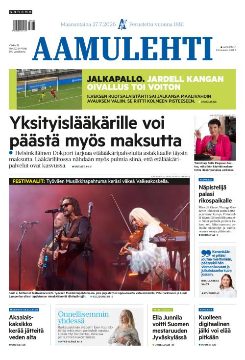 Aamulehti 27.7.2026