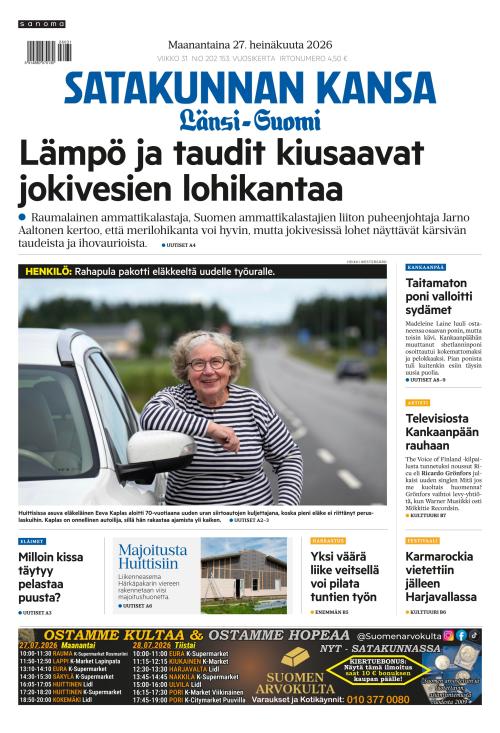 Satakunnan Kansa Länsi-Suomi 27.7.2026