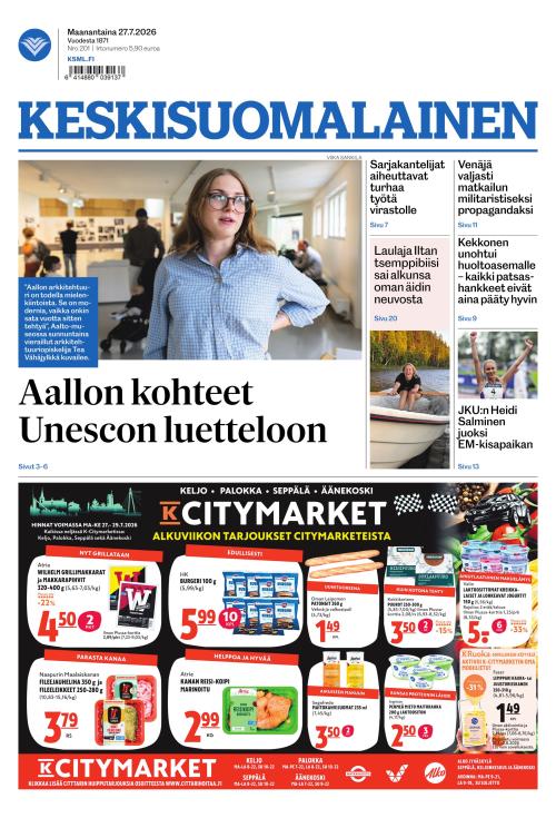 Keskisuomalainen 27.7.2026