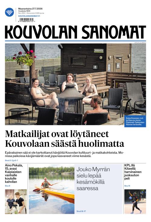 Kouvolan Sanomat 27.7.2026