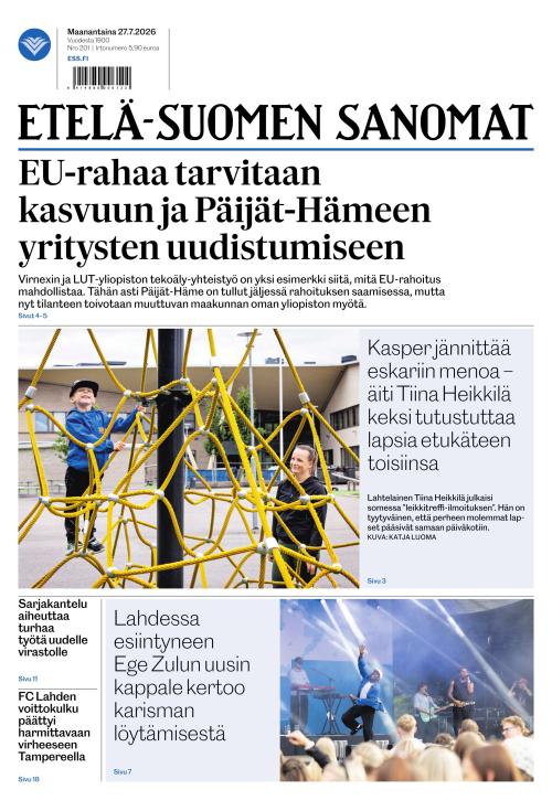 Etelä-Suomen Sanomat 27.7.2026