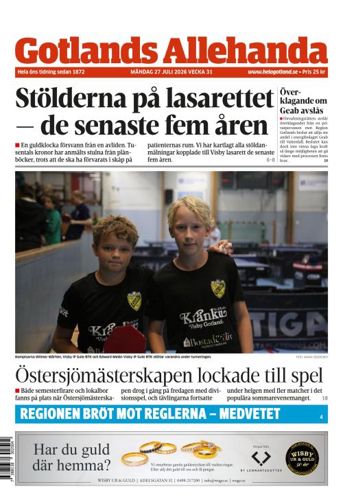 Gotlands Allehanda 27.7.2026