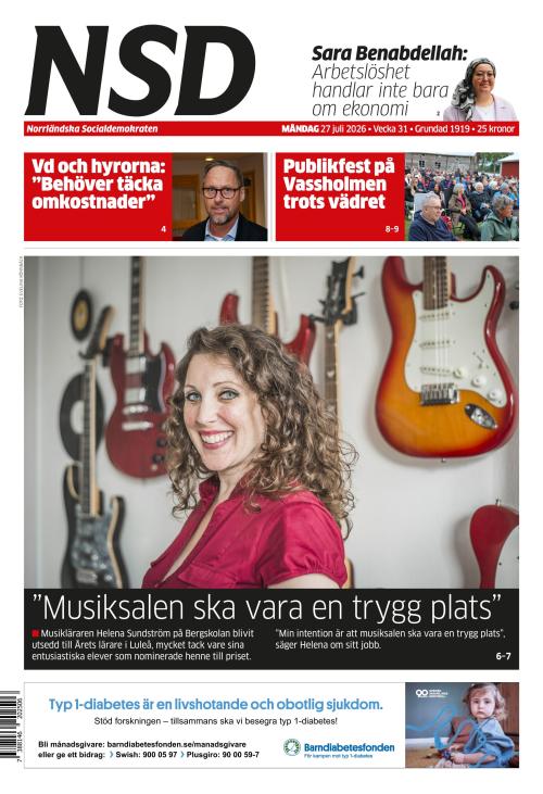 Norrländska Socialdemokraten 27.7.2026