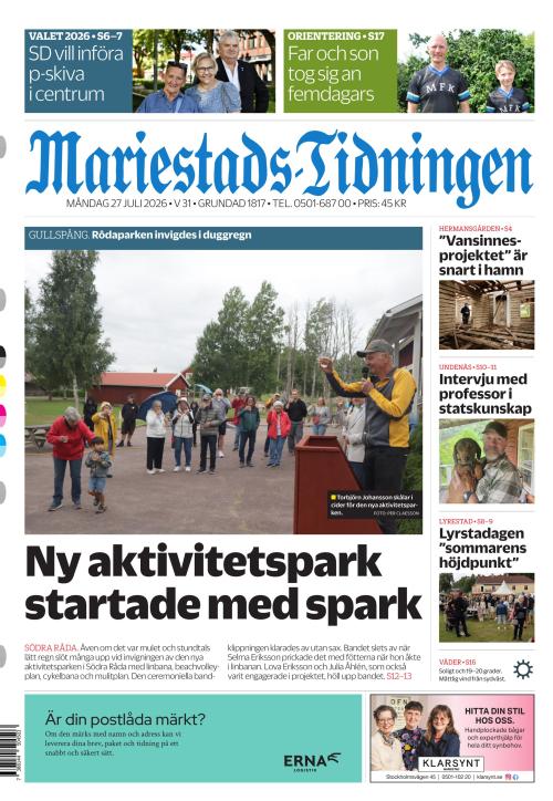 Mariestads-Tidningen 27.7.2026