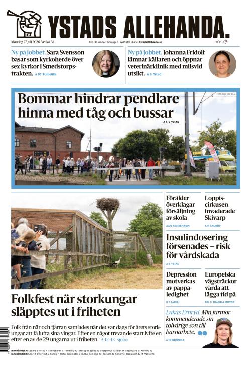 Ystads Allehanda 27.7.2026