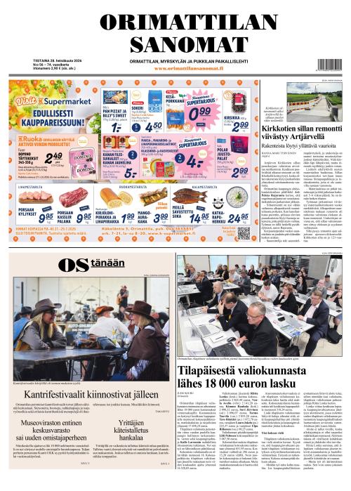 Orimattilan Sanomat 28.7.2026