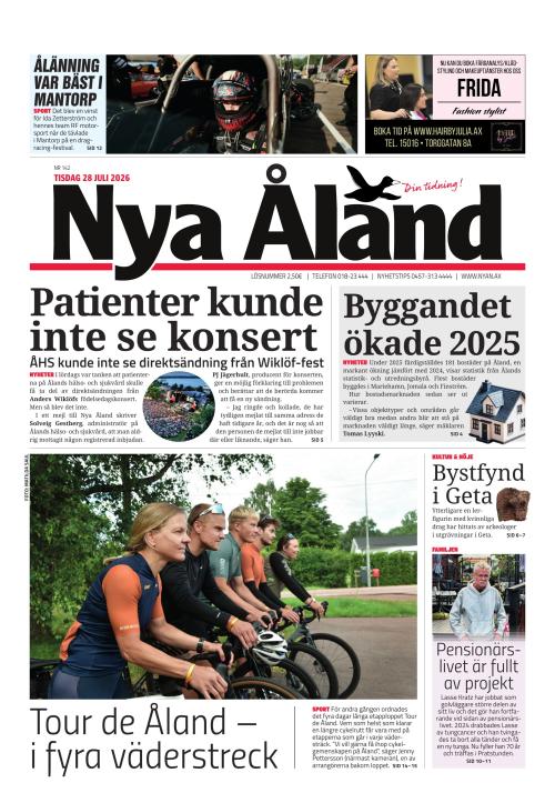 Nya Åland 28.7.2026