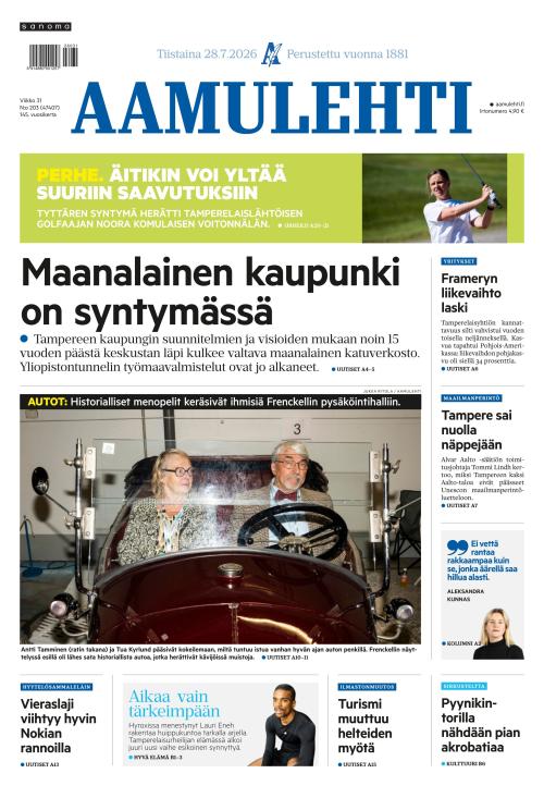 Aamulehti 28.7.2026