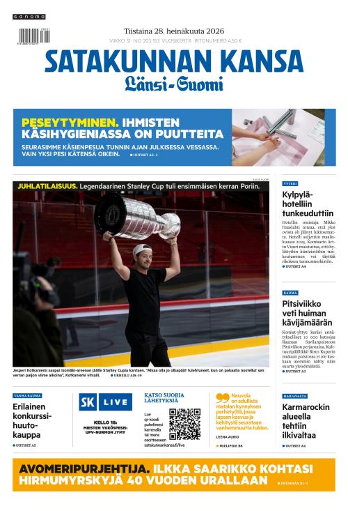 Satakunnan Kansa Länsi-Suomi 28.7.2026