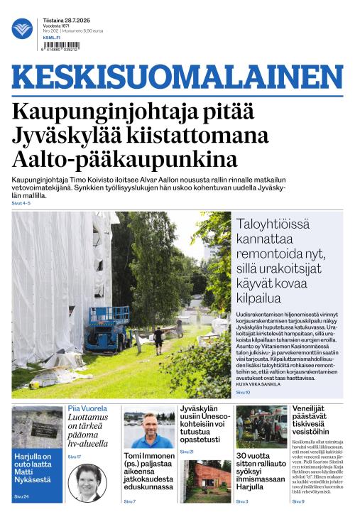 Keskisuomalainen 28.7.2026