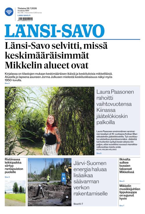Länsi-Savo 28.7.2026