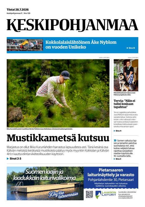 Keskipohjanmaa 28.7.2026
