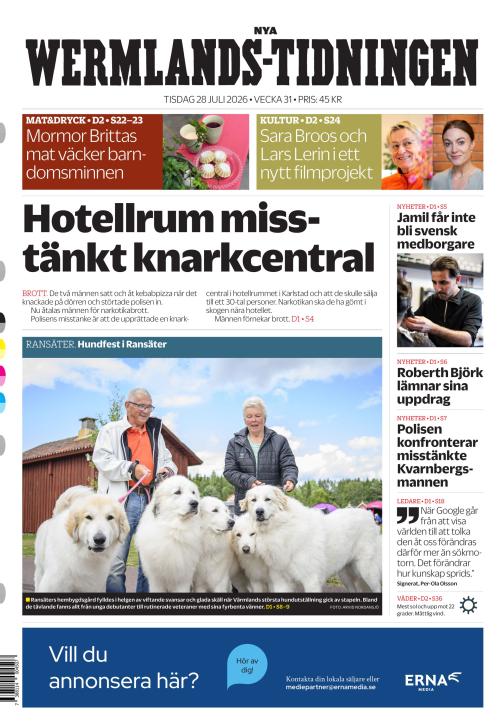 Nya Wermlands-Tidningen 28.7.2026