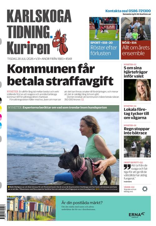 Karlskoga Tidning-Kuriren 28.7.2026