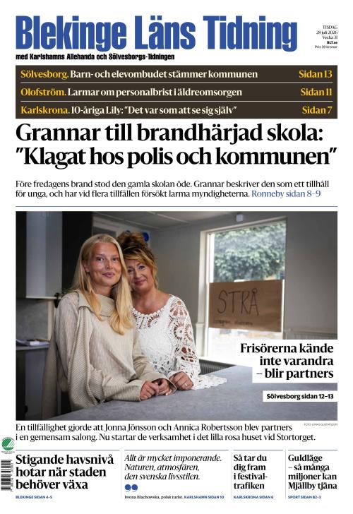 Blekinge Läns Tidning 28.7.2026