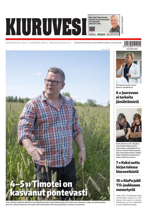 Kiuruvesi-lehti 29.7.2026