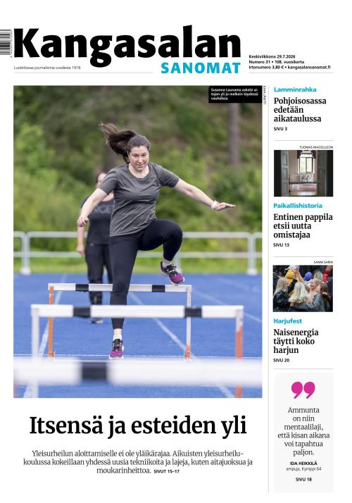 Kangasalan Sanomat 29.7.2026