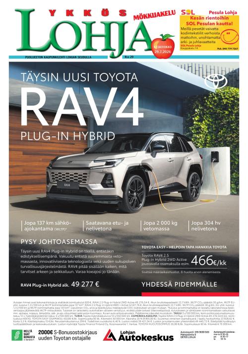 Kaupunkilehti Ykkös-Lohja 31/2026