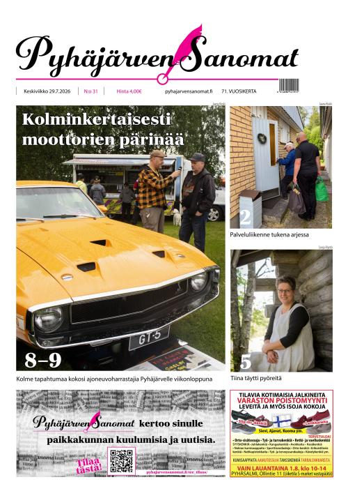 Pyhäjärven Sanomat 29.7.2026