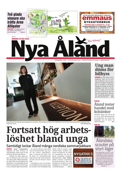 Nya Åland 29.7.2026
