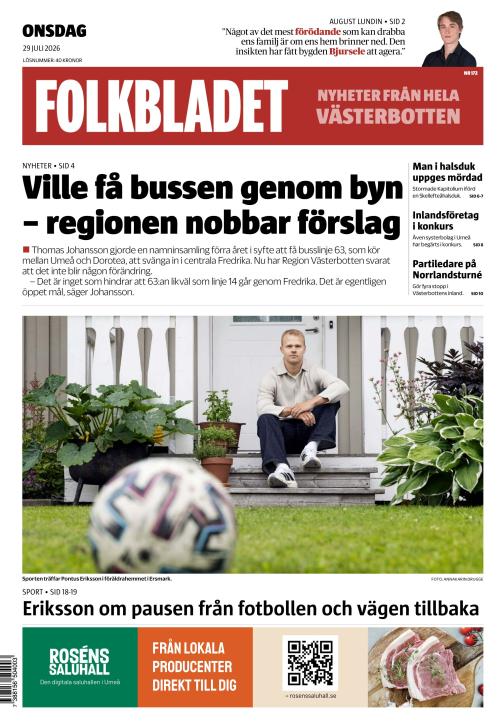 Folkbladet (Västerbotten) (SE) 29.7.2026