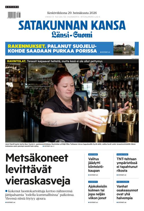 Satakunnan Kansa Länsi-Suomi 29.7.2026