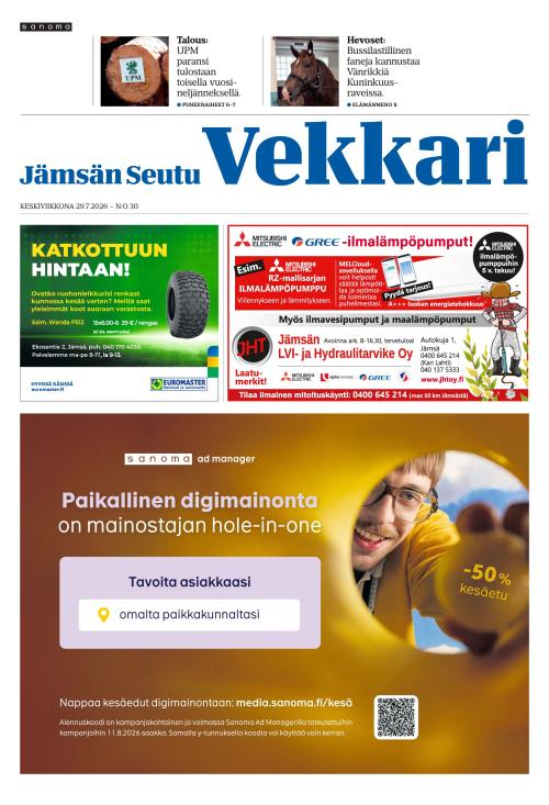 Jämsän Seutu ja Vekkari 29.7.2026