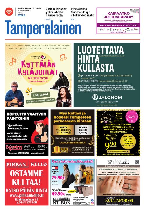 Tamperelainen 29.7.2026