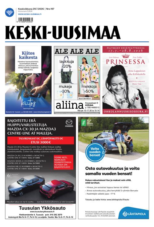 Keski-Uusimaa 29.7.2026