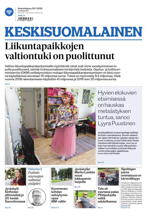 Keskisuomalainen 29.7.2026