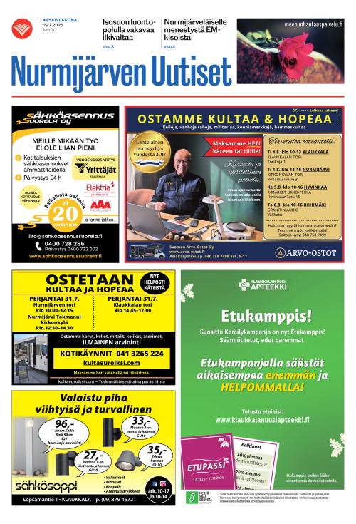 Nurmijärven Uutiset 29.7.2026