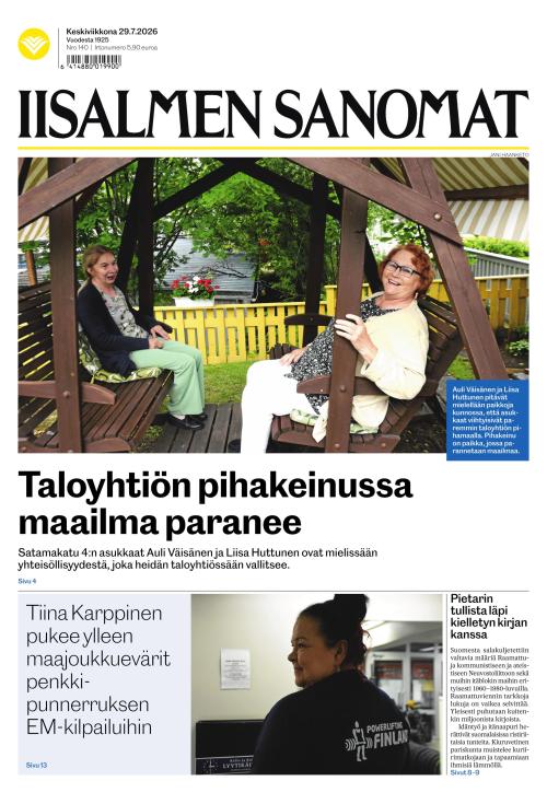 Iisalmen Sanomat 29.7.2026