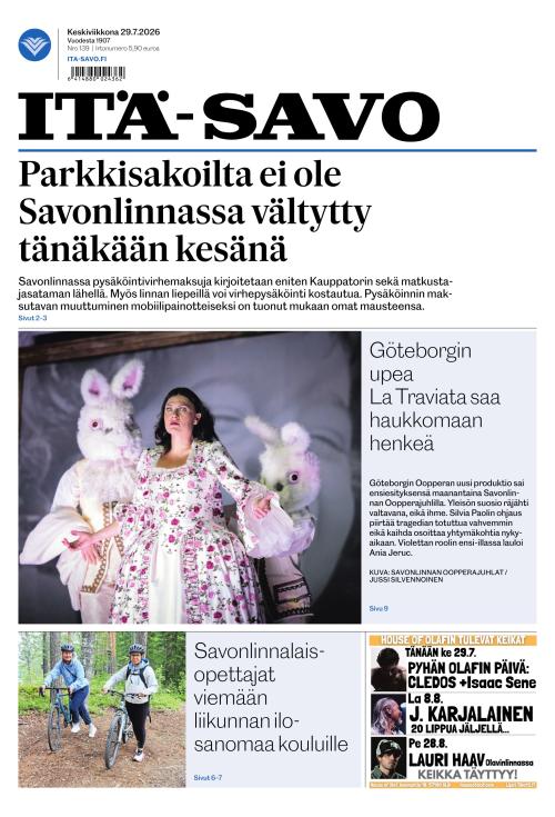 Itä-Savo 29.7.2026