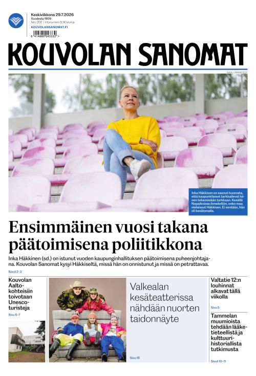 Kouvolan Sanomat 29.7.2026