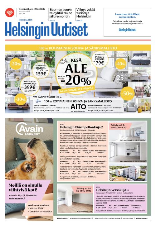 Helsingin Uutiset (Koillinen) 29.7.2026