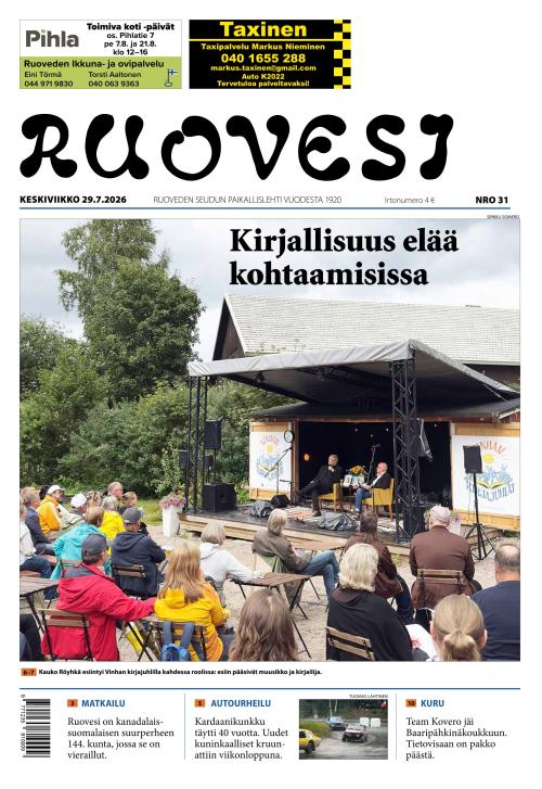 Ruovesi-lehti 29.7.2026