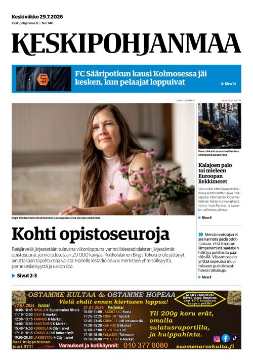 Keskipohjanmaa 29.7.2026