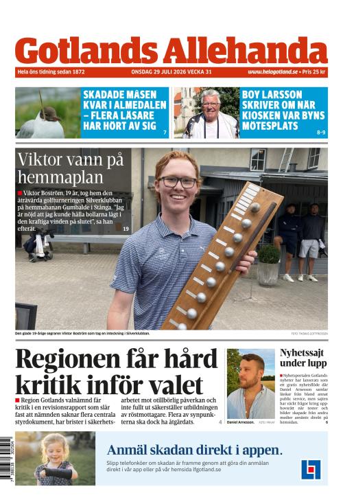 Gotlands Allehanda 29.7.2026