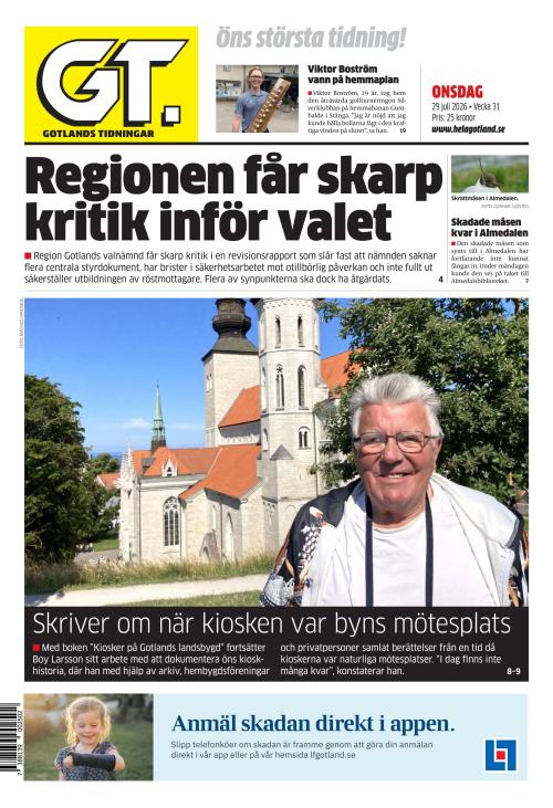 Gotlands Tidningar 29.7.2026