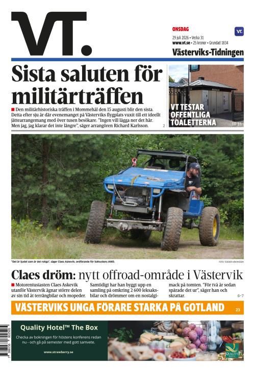 Västerviks-Tidningen 29.7.2026
