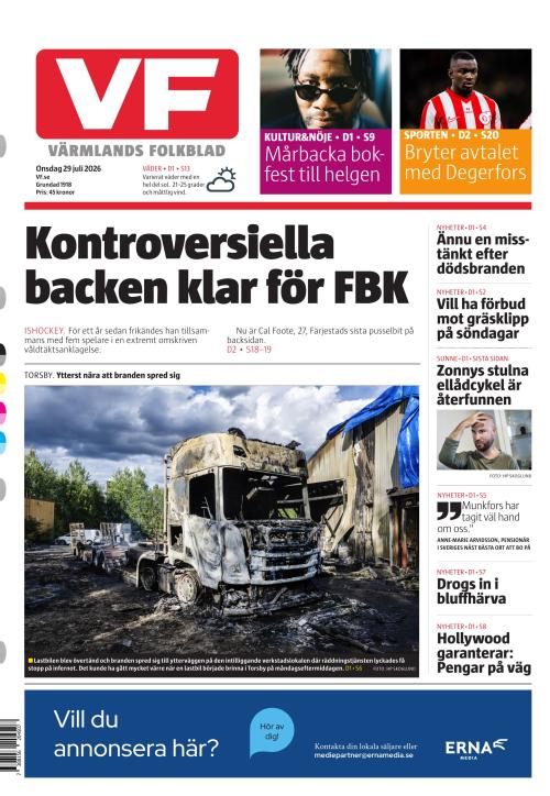 Värmlands Folkblad 29.7.2026