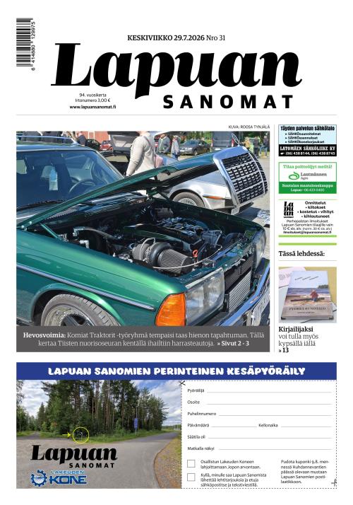 Lapuan Sanomat 29.7.2026