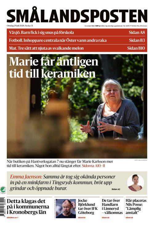 Smålandsposten 29.7.2026