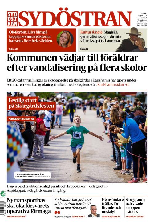 Sydöstran 29.7.2026