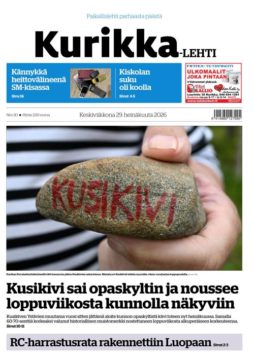 Kurikka-lehti 29.7.2026