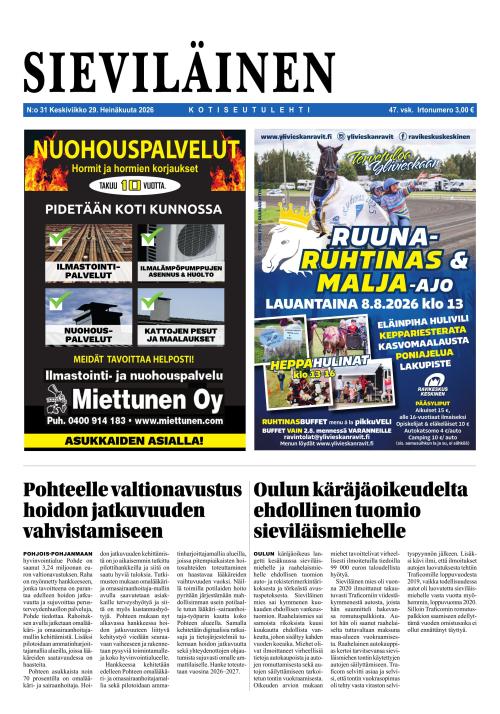 Sieviläinen 29.7.2026