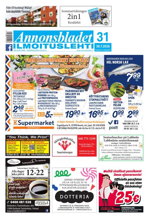 Annonsbladet 30.7.2026