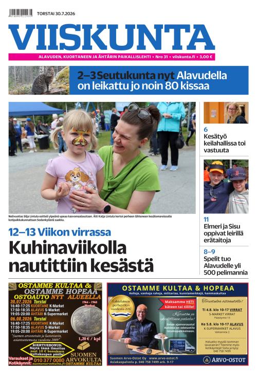 Viiskunta 30.7.2026