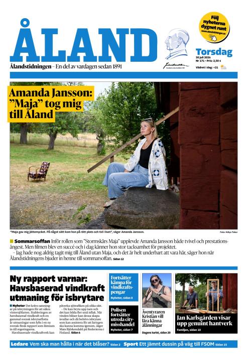 Ålandstidningen 30.7.2026